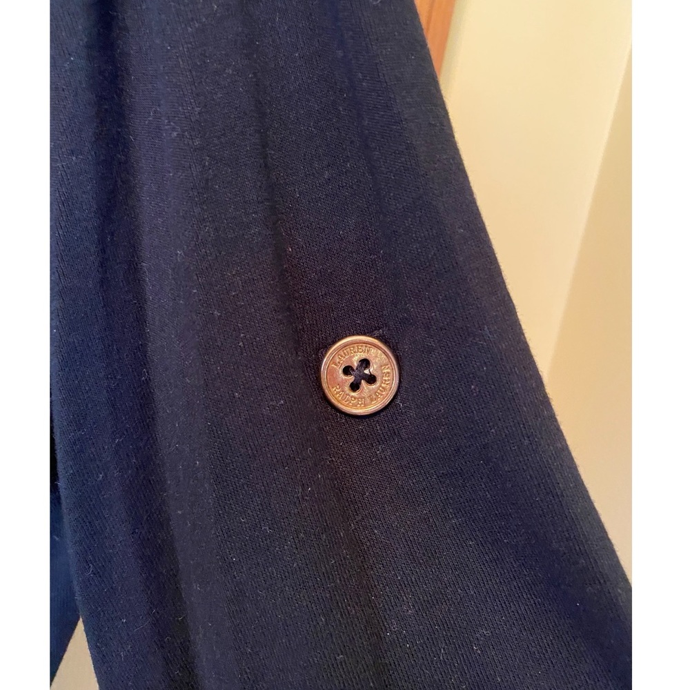 Lauren Ralph Lauren Black 3/4 Length Sleeve Top View 5